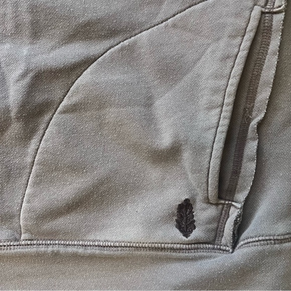 FP Movement Free People crew neck metti pullover sweatshirt taupe pockets M - Picture 5 of 8